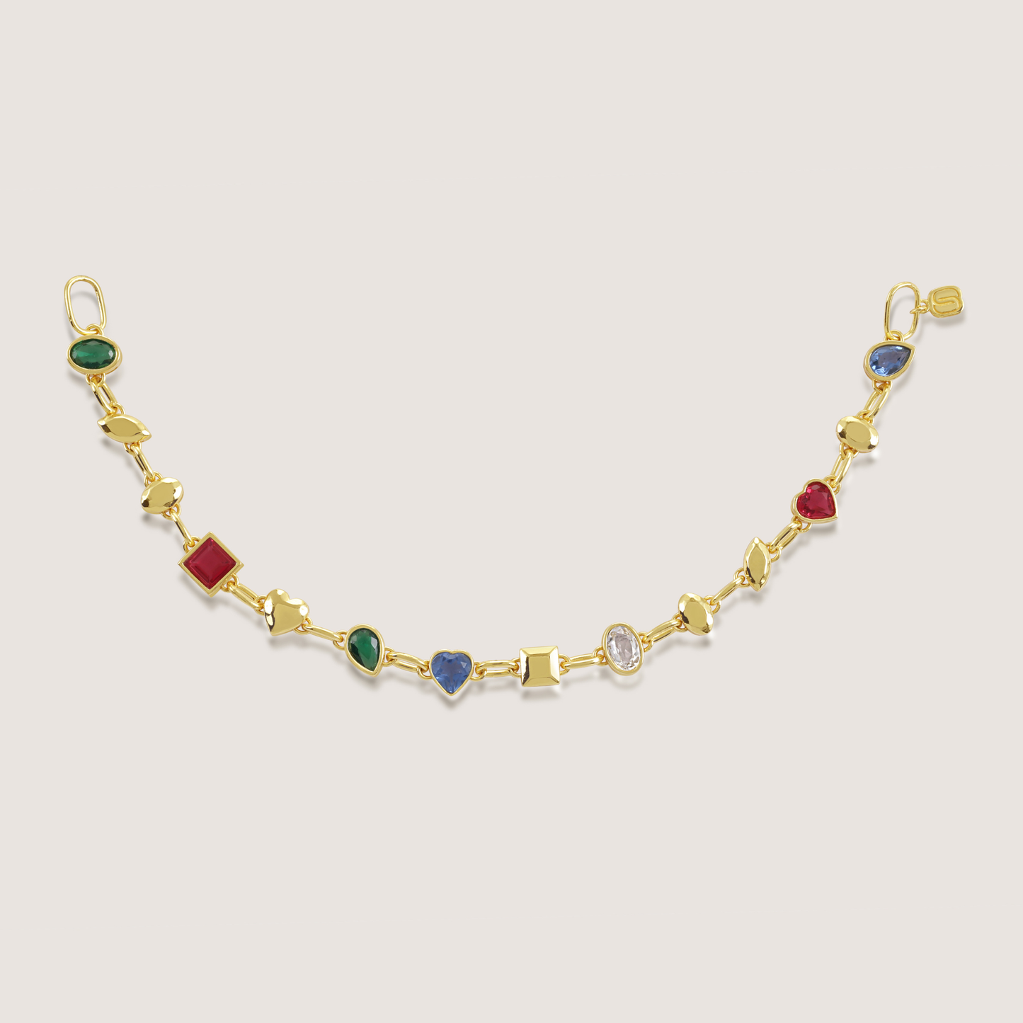 KiraKira Multi Stone Chain