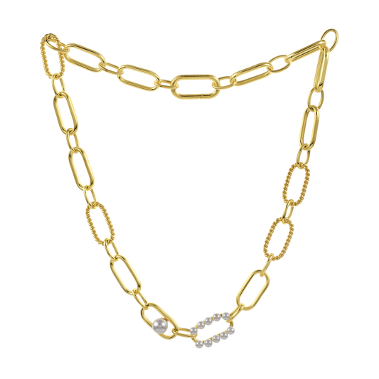 Mizuki Pearl Statement Choker Necklace