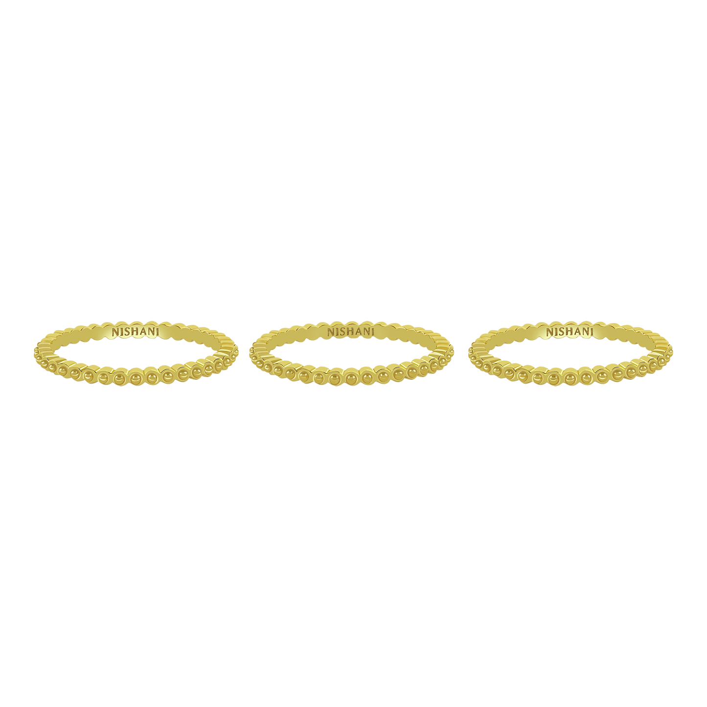 Ukiyo Trio Ball Rings