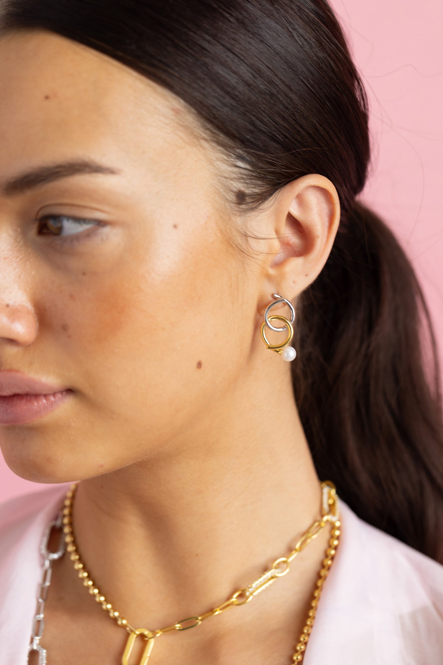 Yugen Knot-a-Pearl Earrings