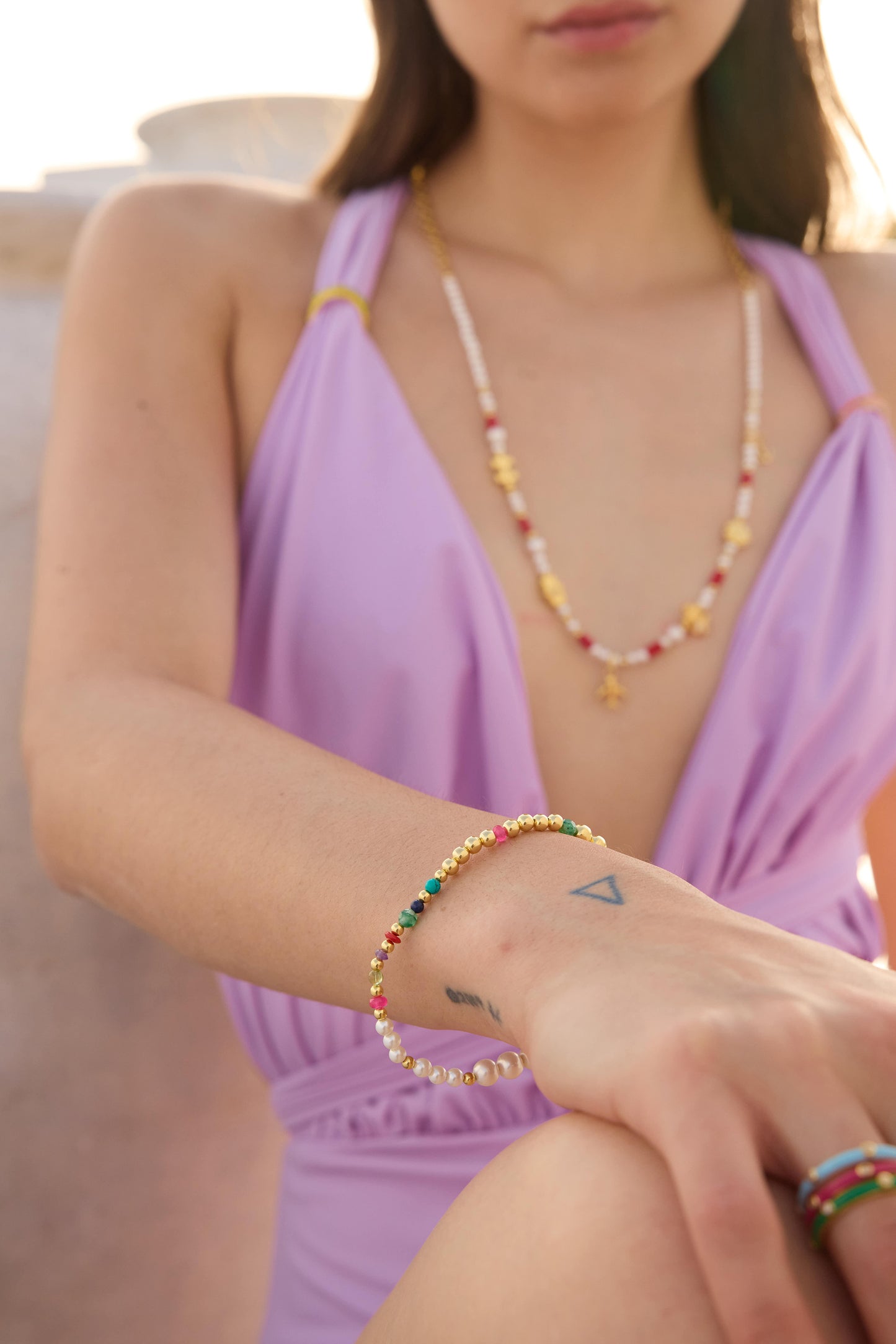 Enishi Multi-Color Link Bracelet