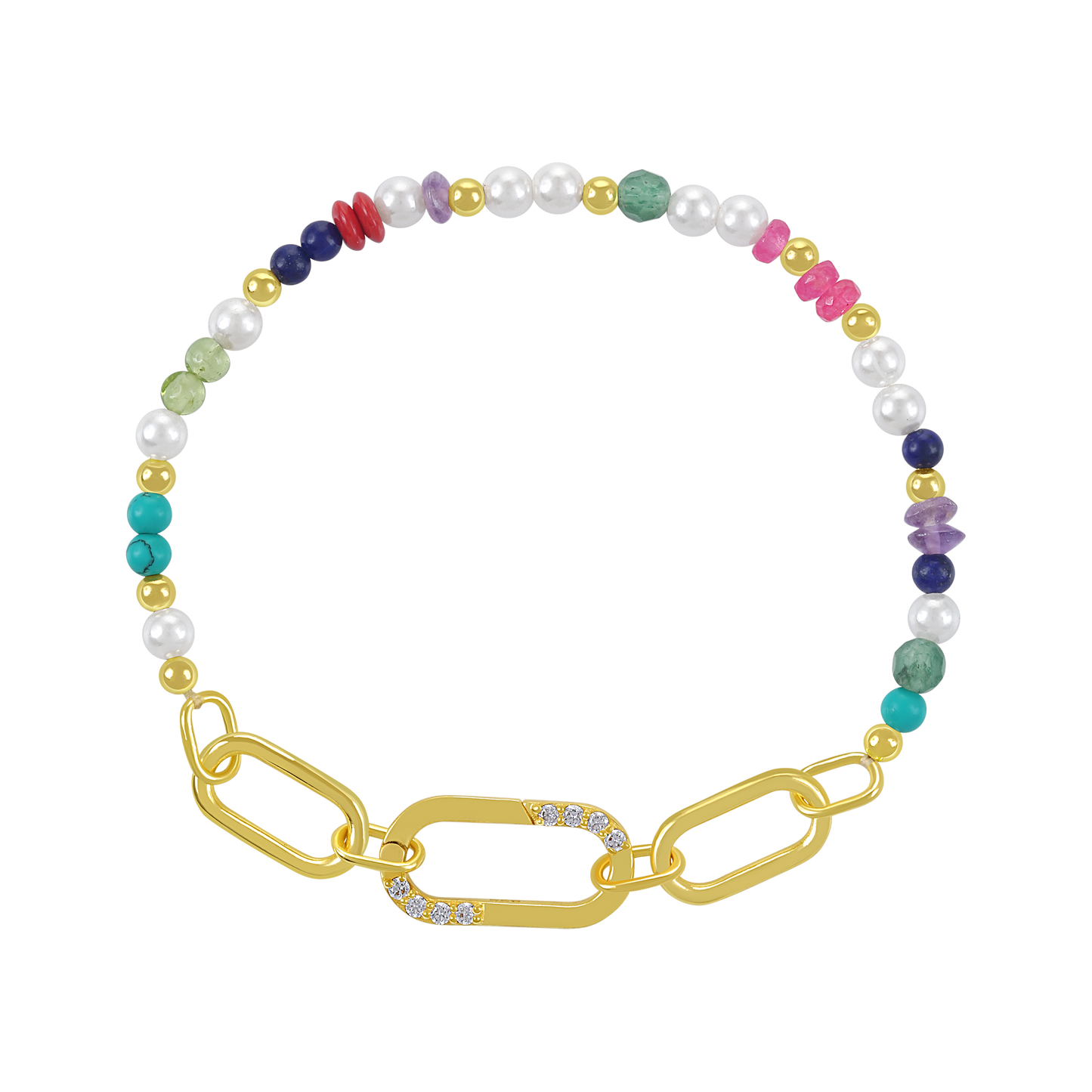 Enishi Multi-Color Link Bracelet