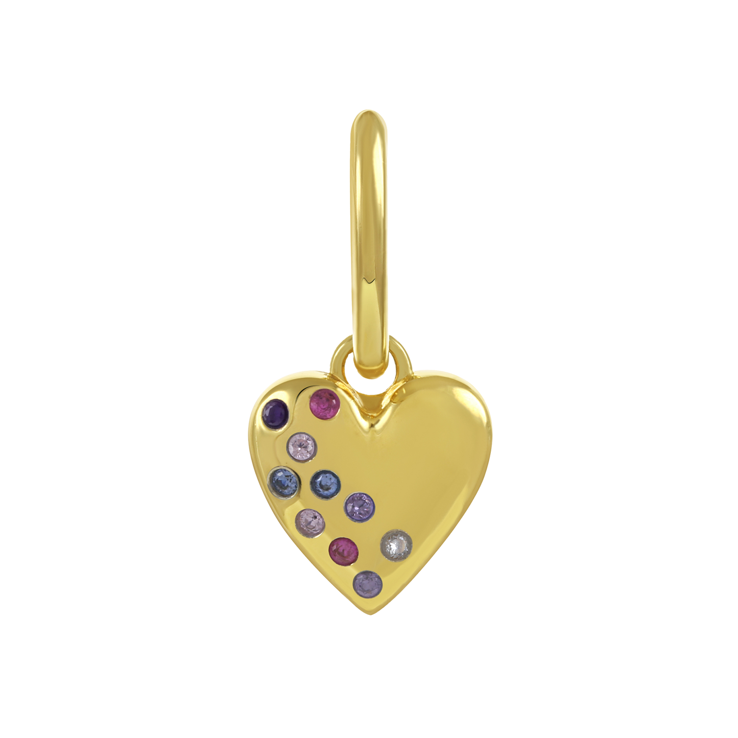 Multi-Color Heart Earrings