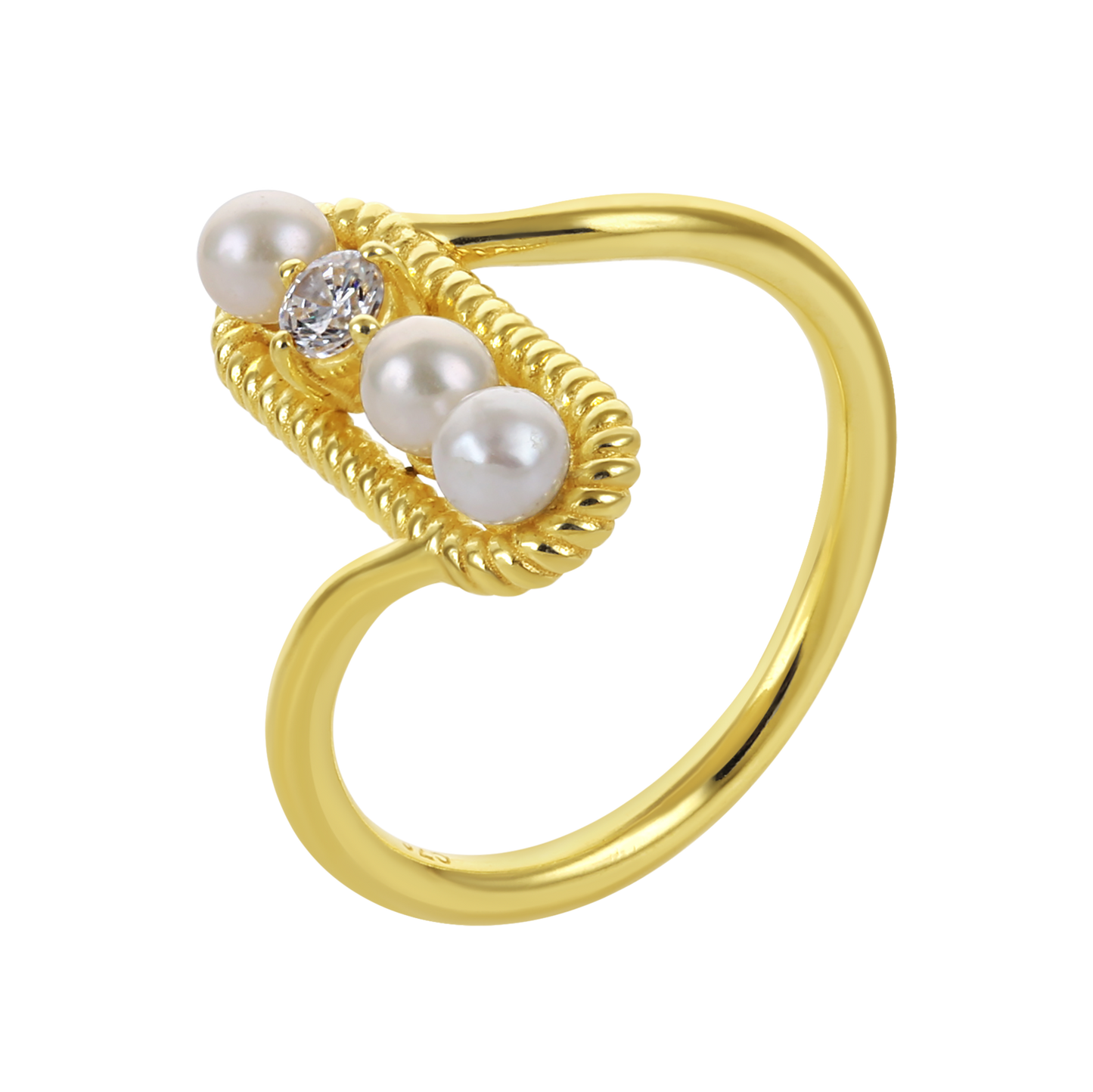 Mizuki Pearl Link Ring