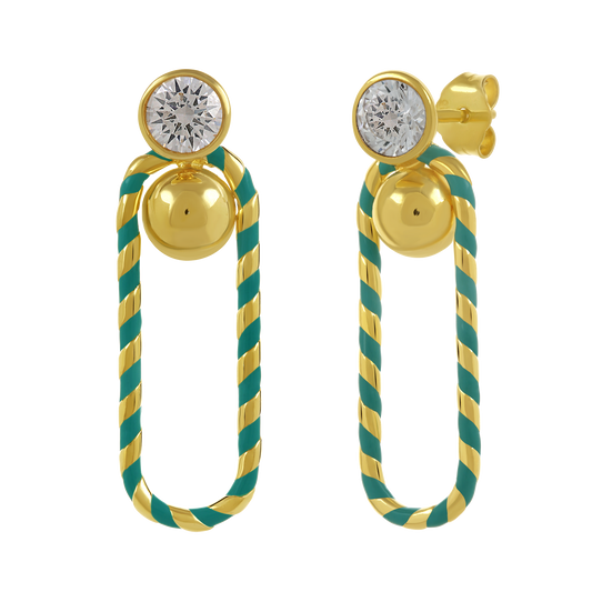 Mankai Link Drop Earrings