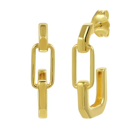 Ukiyo Link Hoop Earrings