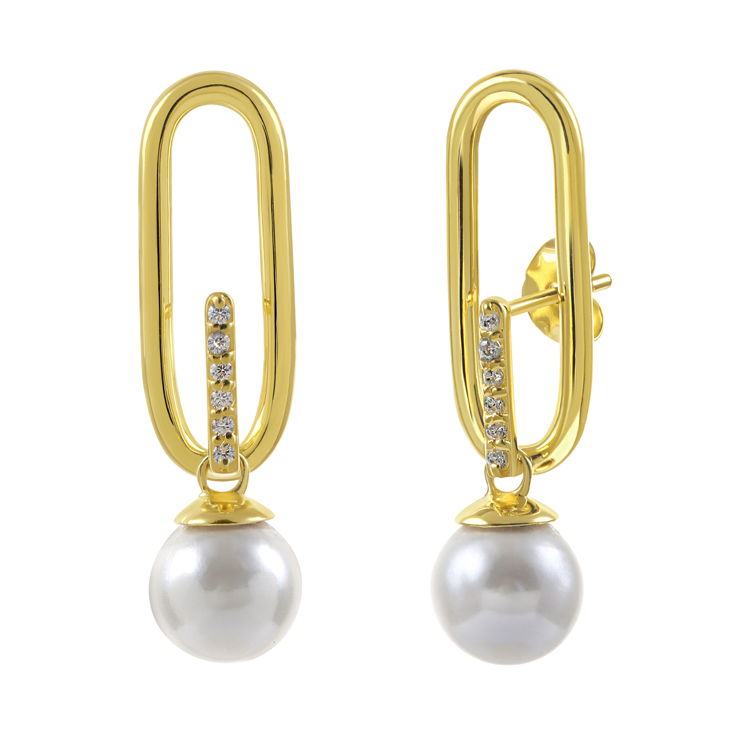Mizuki Pearl Dangler Earrings