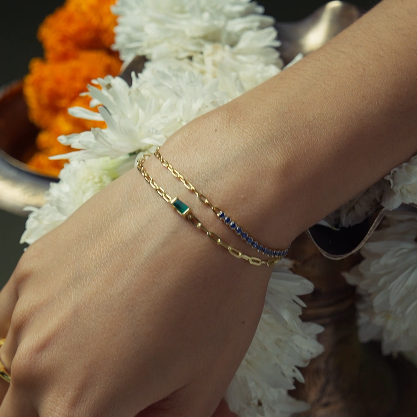 KiraKira Half Tennis Chain