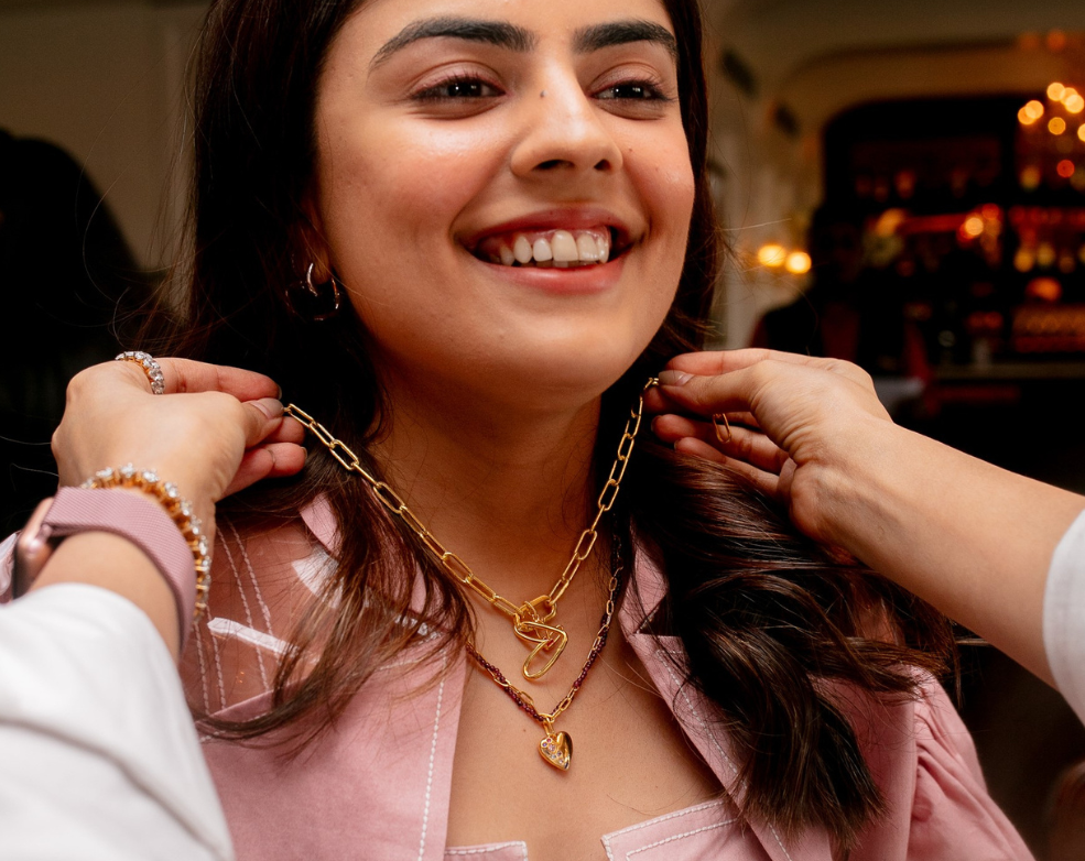 modern silver jewellery gift for best friend 