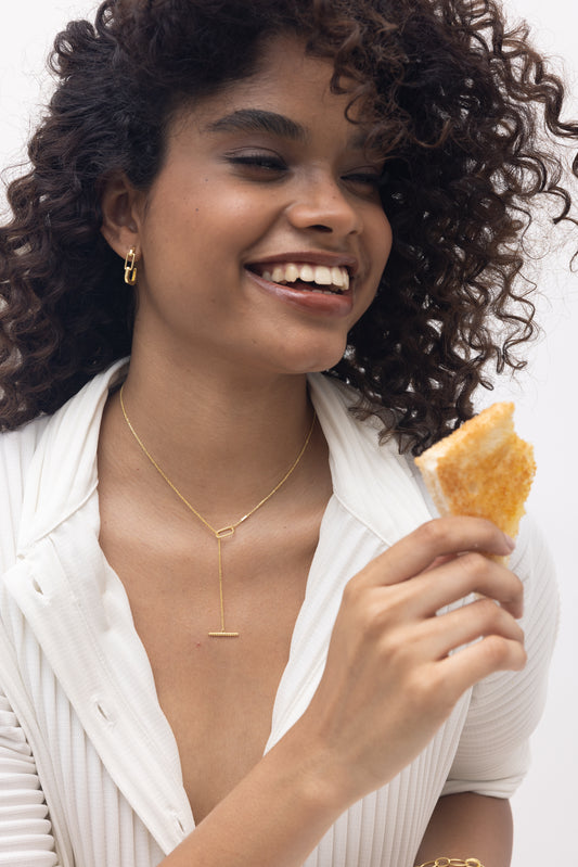 Ukiyo Link Hoop Earrings