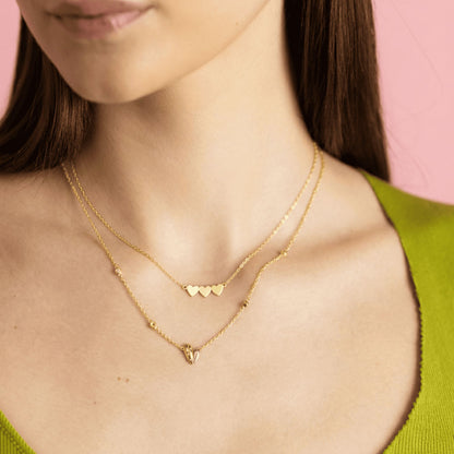Layered Heart Necklace