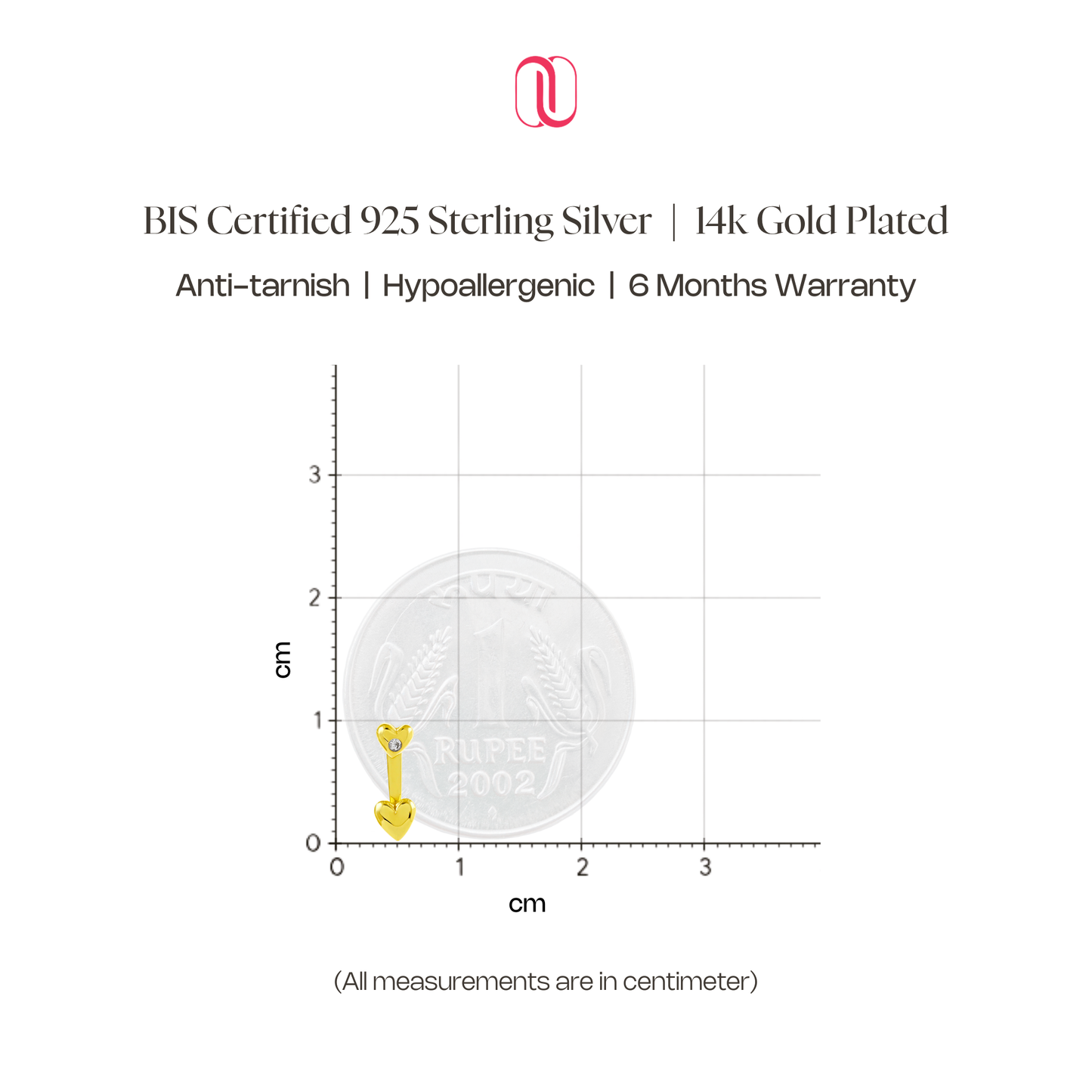 Minimal Heart Earrings