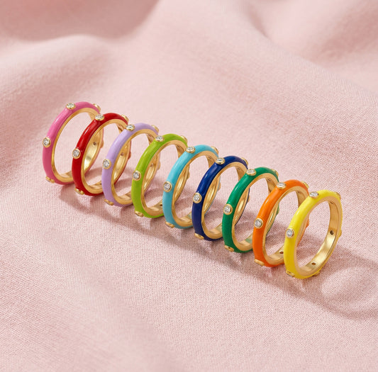 Enishi Multi-colour Band Ring