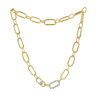 Mizuki Pearl Statement Choker Necklace