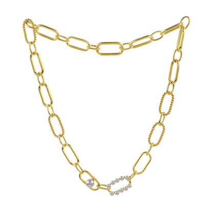 Mizuki Pearl Statement Choker Necklace
