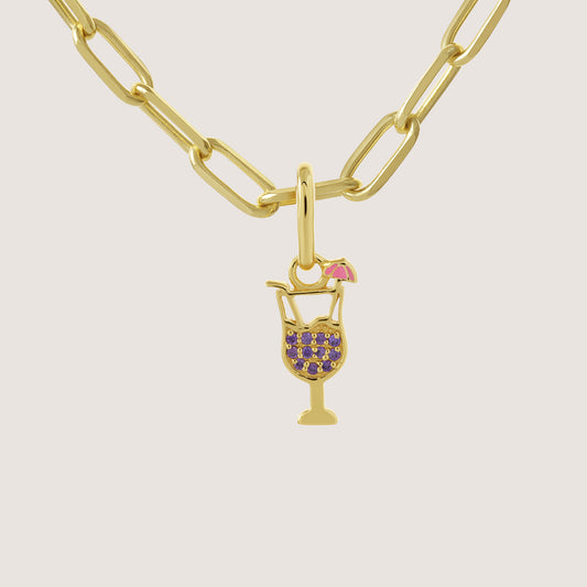 Cocktail Glass Necklace