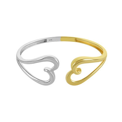 Twisted Heart Bangle