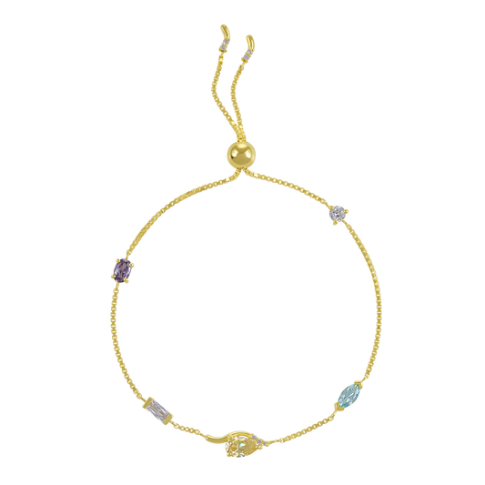 Natsumi Multi Stone Slider Bracelet