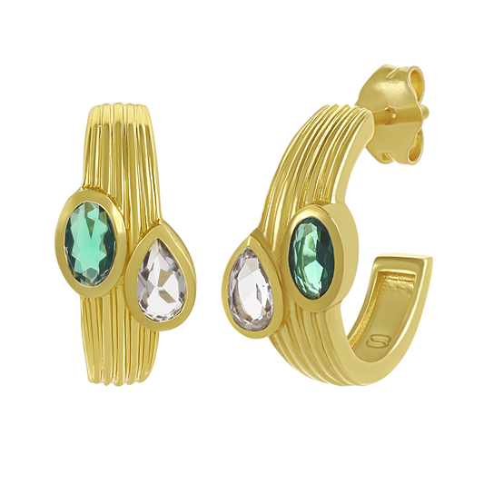 Natsumi Emerald Hoop