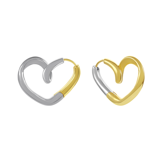 Twisted Heart Earrings