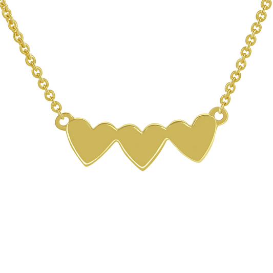 Ukiyo Triple Heart Necklace