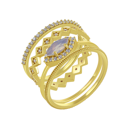 Natsumi Stack Of Rings 