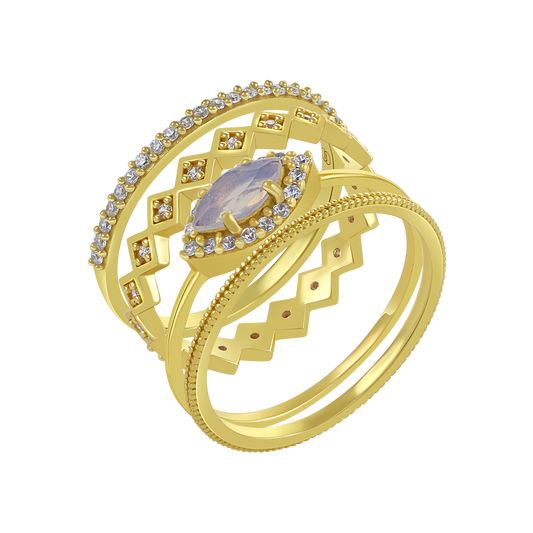 Natsumi Stack Of Rings 