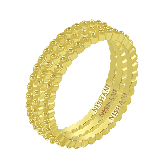 Ukiyo Trio Ball Rings