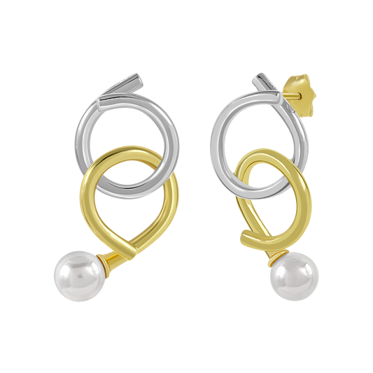 Yugen Knot-a-Pearl Earrings