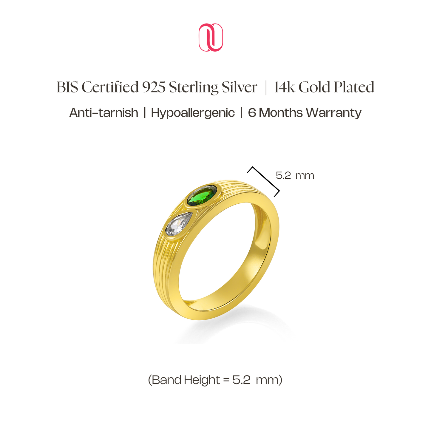 Natsumi Emerald Ring