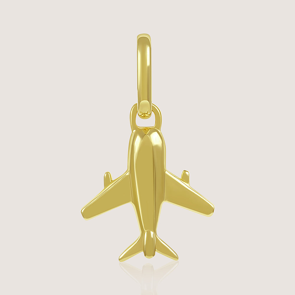 Gold-plated 925 silver charm from the Enishi collection, symbolizing friendship and connection — product - front shot.