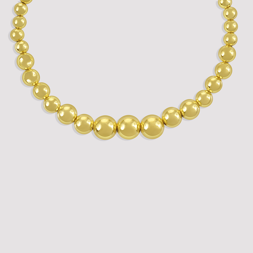 Gold-plated 925 silver bracelet from the Enishi collection, vibrant and symbolic of connection — product - side shot.