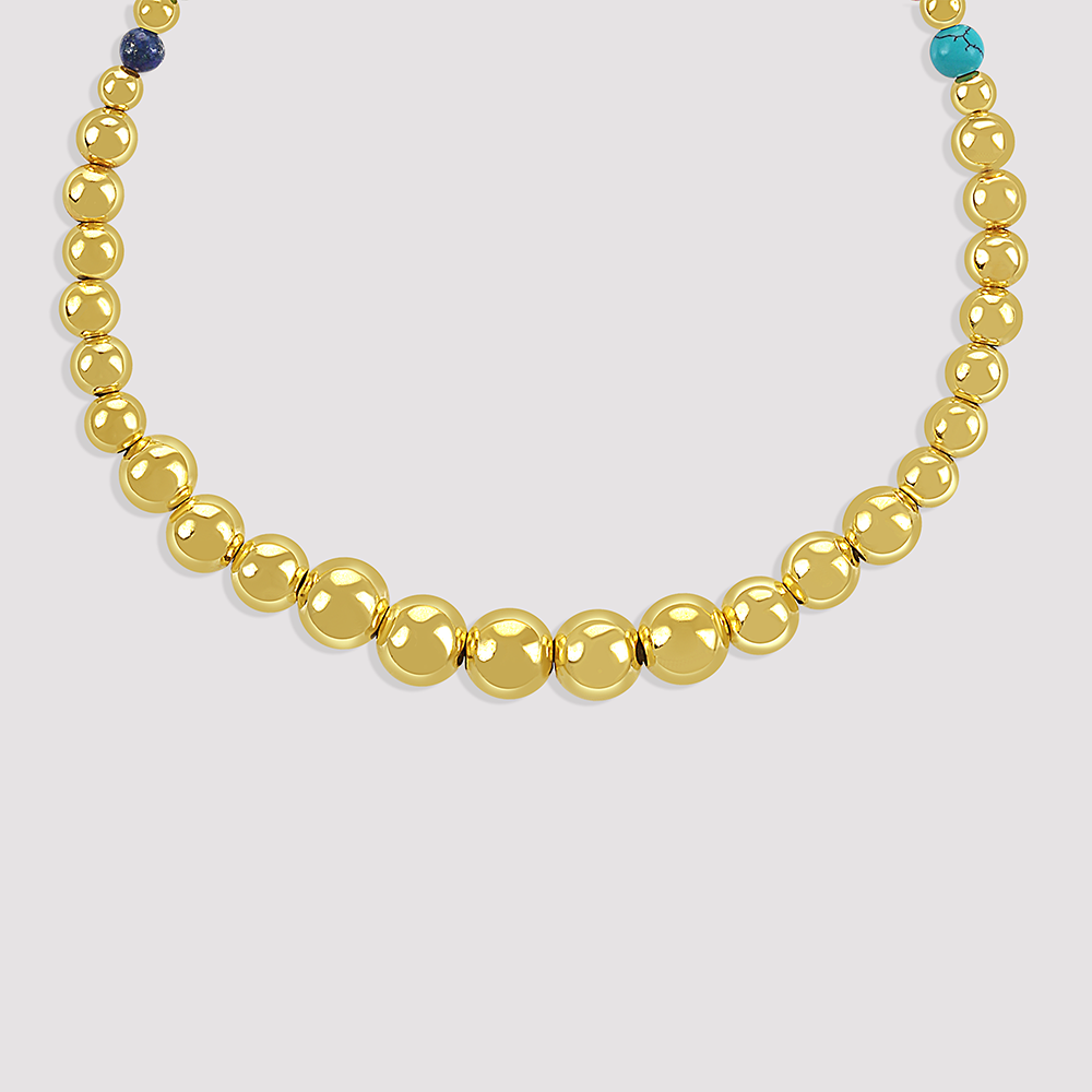 Gold-plated 925 silver bracelet from the Enishi collection, vibrant and symbolic of connection — product - side shot.