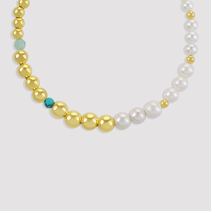 Gold-plated 925 silver bracelet from the Enishi collection, vibrant and symbolic of connection — product - side shot.