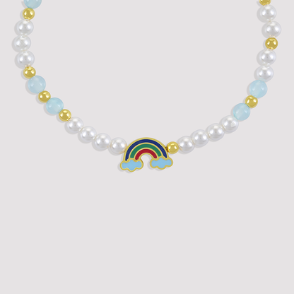 Gold-plated 925 silver bracelet from the Enishi collection, vibrant and symbolic of connection — product - side shot.