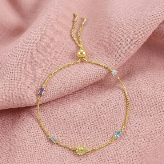 Natsumi Multi Stone Slider Bracelet