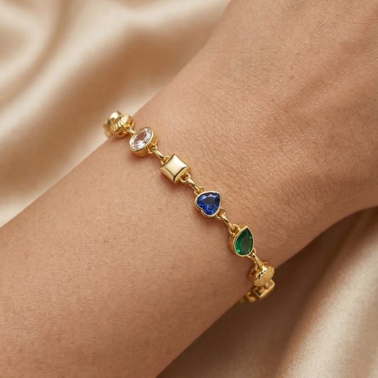 KiraKira Multi Stone Chain