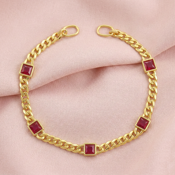 KiraKira Ruby Curb Chain