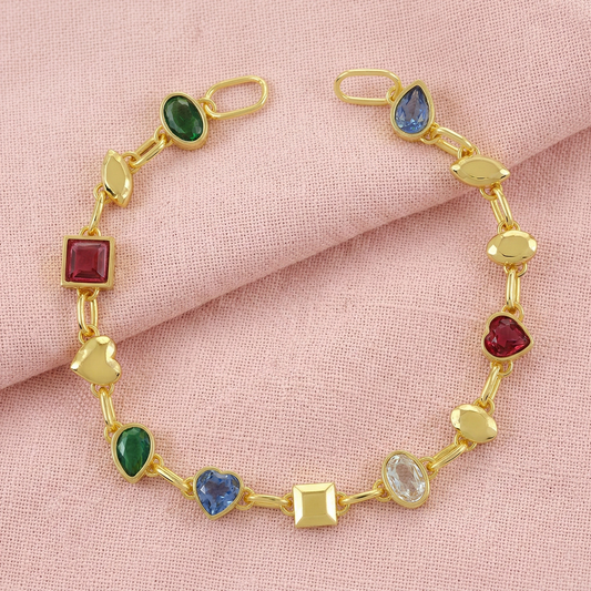 KiraKira Multi Stone Chain