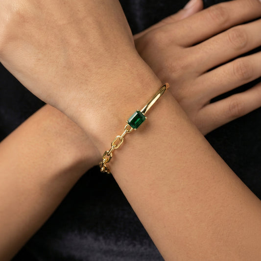 Kirakira Emerald Cuff