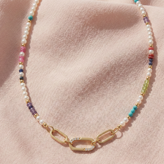 Enishi Multi-colour Link Necklace