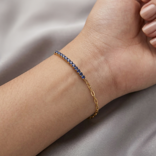 KiraKira Half Tennis Chain