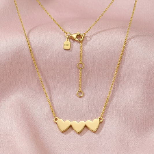 Ukiyo Triple Heart Necklace