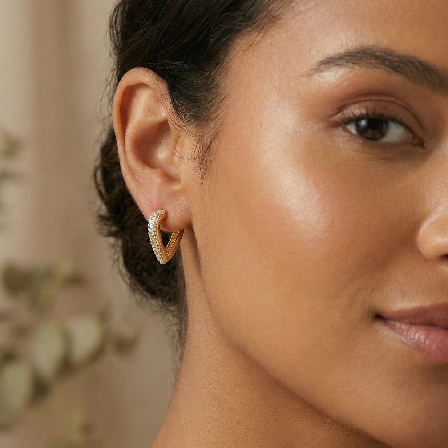 Studded Heart Huggies