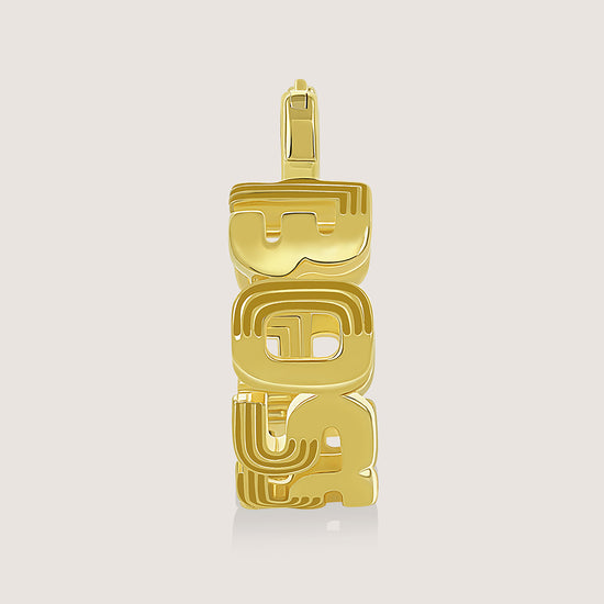 Gold-plated Boss Babe earrings in 925 silver, bold and empowering for every occasion.
