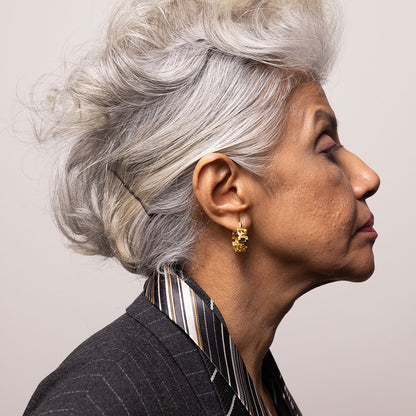 Gold-plated Boss Babe earrings in 925 silver, bold and empowering for every occasion.