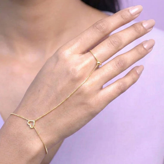 Heart Hand Chain 925 Silver | Gold & Rhodium-Plated Jewellery