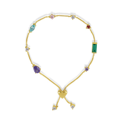 Multi-Color Heart Bracelet