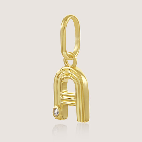 Initials charm pendant A