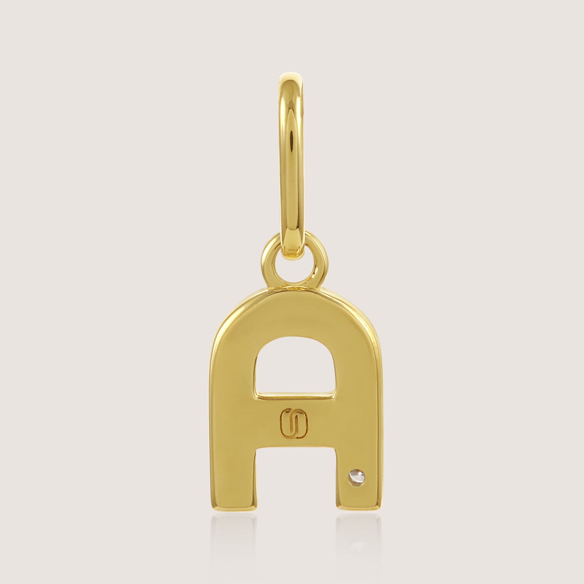 Initials charm pendant A